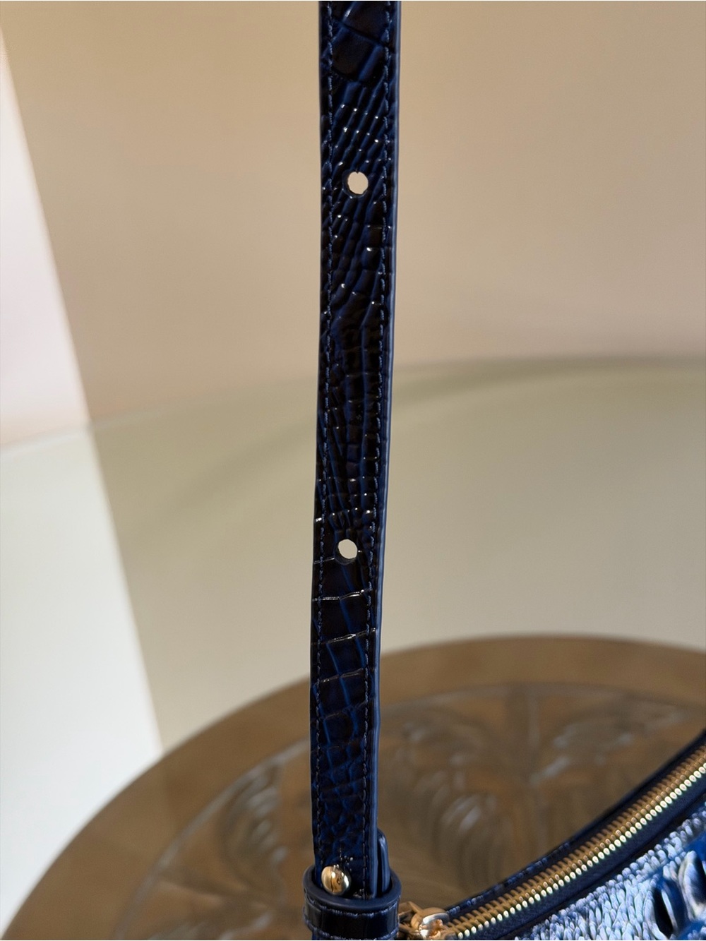 Brahmin Katie Anchor Croc-Embossed Crossbody Bag - Picture 11 of 16